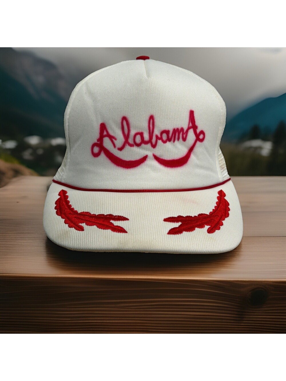 Alabama Crimson Tide Script College Football Baseball Cap Trucker Hat